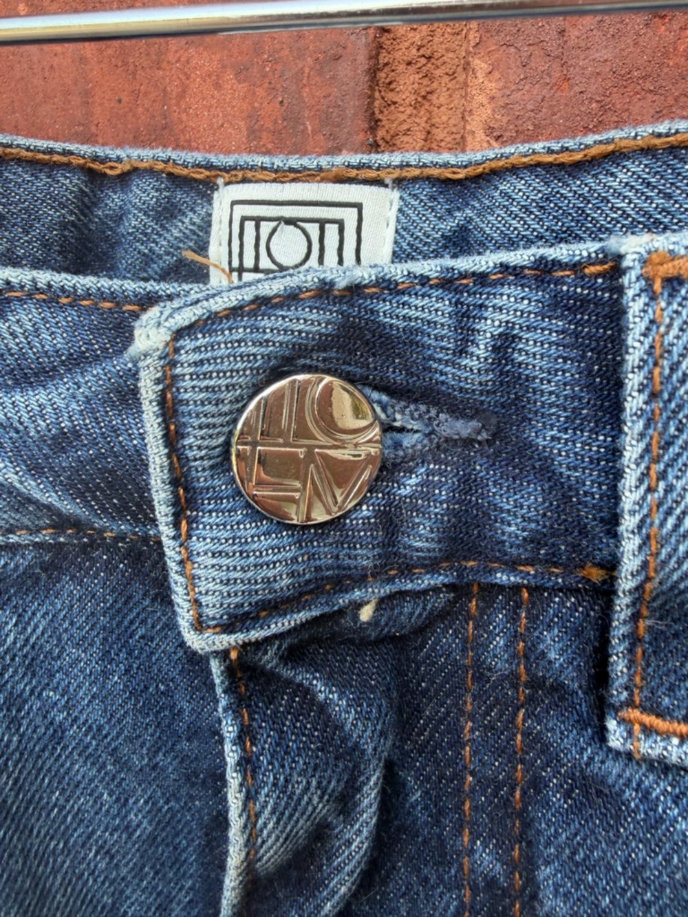 Toteme Blue Jeans Flare Fit Denim Jeans Organic Cotton Size 28 baggy wide - Picture 4 of 8